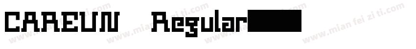 CAREUN Regular字体转换